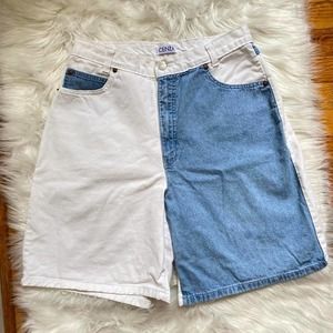 Vintage two toned mom shorts